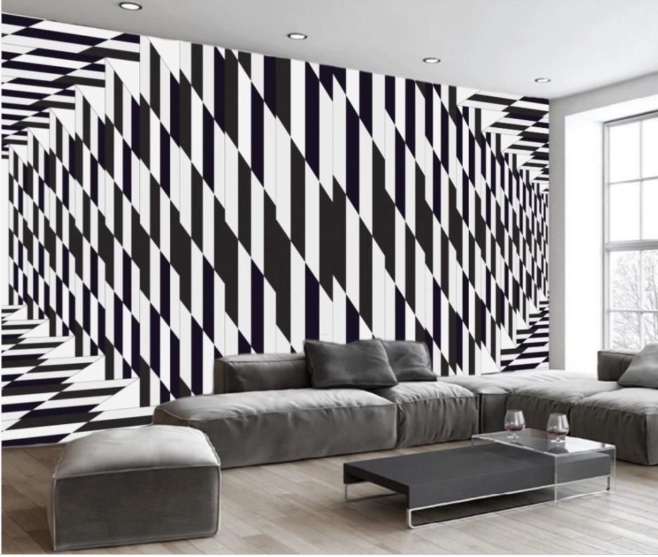 modern wallpaper for living room Black and white stereo personality modern minimalist background wall modern wallpaper for living room Black and white stereo personality modern minimalist background wall