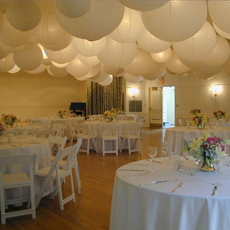 60pcs Mix Size White Paper LanternsChinese Paper Ball Lampion For Wedding