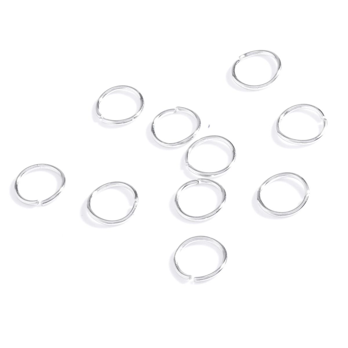 Cercle Couleur Argent 10pcs