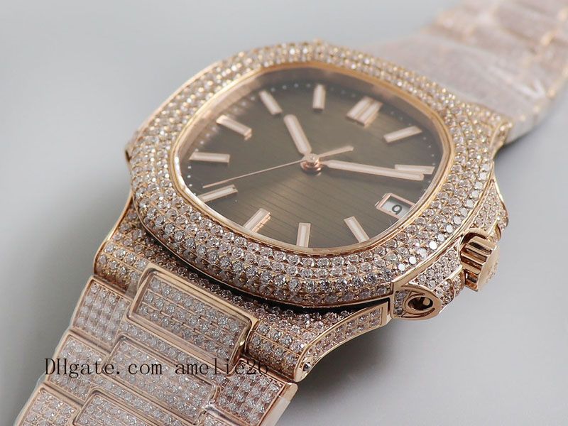 iced out automatic watch