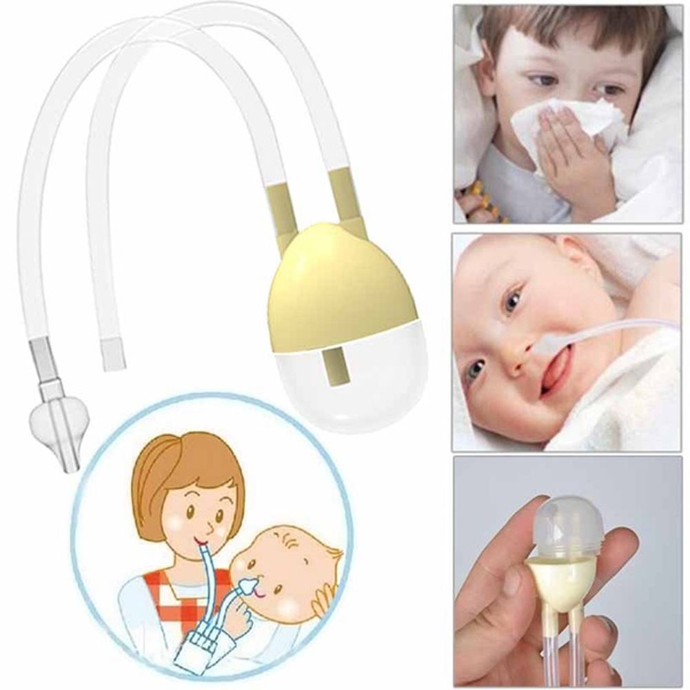 Aspirador nasal bebé seguro limpiador de nariz de succión de vacío moco nasal inhalar