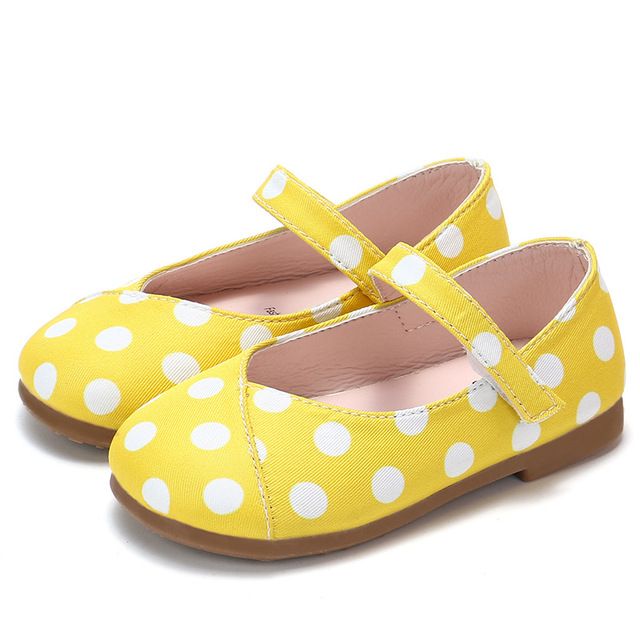 costo Oeste cerca Niños Niña Pequeña Niña Puntos Amarillos Lindos Planos Solo Zapatos Para  Bebés Zapatos De Princesa Nuevo Otoño De 19,68 € | DHgate