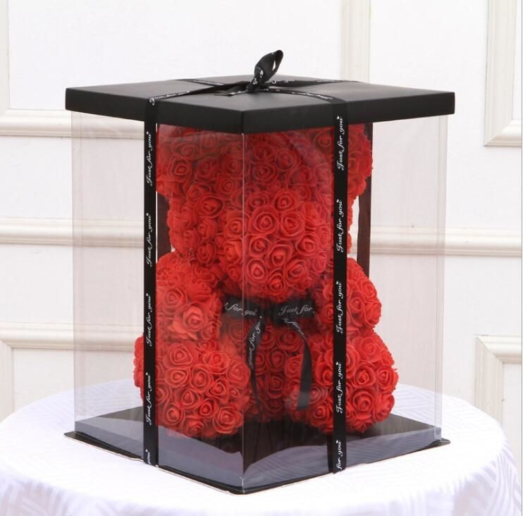 rose teddy bear gift box