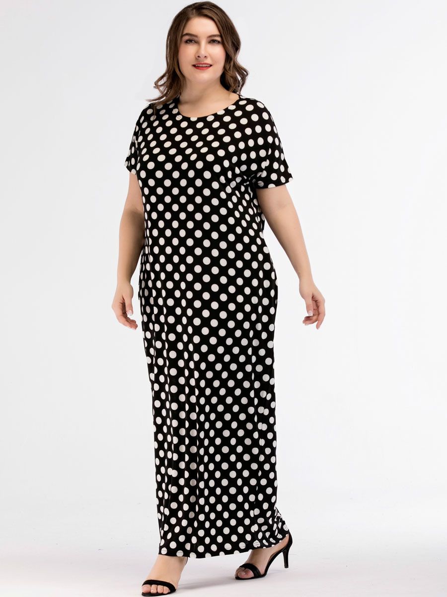 Acquistare 4XL 3XL 2XL XL L Abbigliamento Taglie Forti Da Donna Estate Taglie  Forti Vestito Moda A Pois Abito Lungo Abito Lungo Vestido Vestitino  Economico | Consegna Veloce E Qualità | DHgate Italy