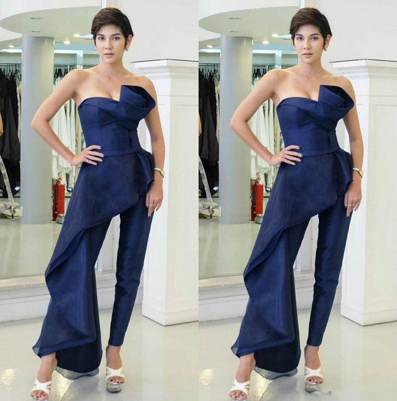 navy fitted jumpsuit