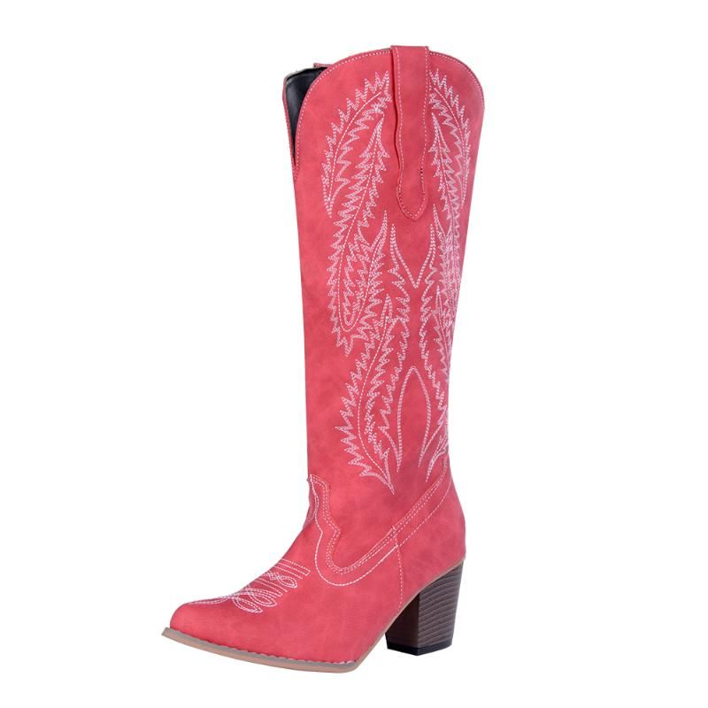 low heel womens cowboy boots