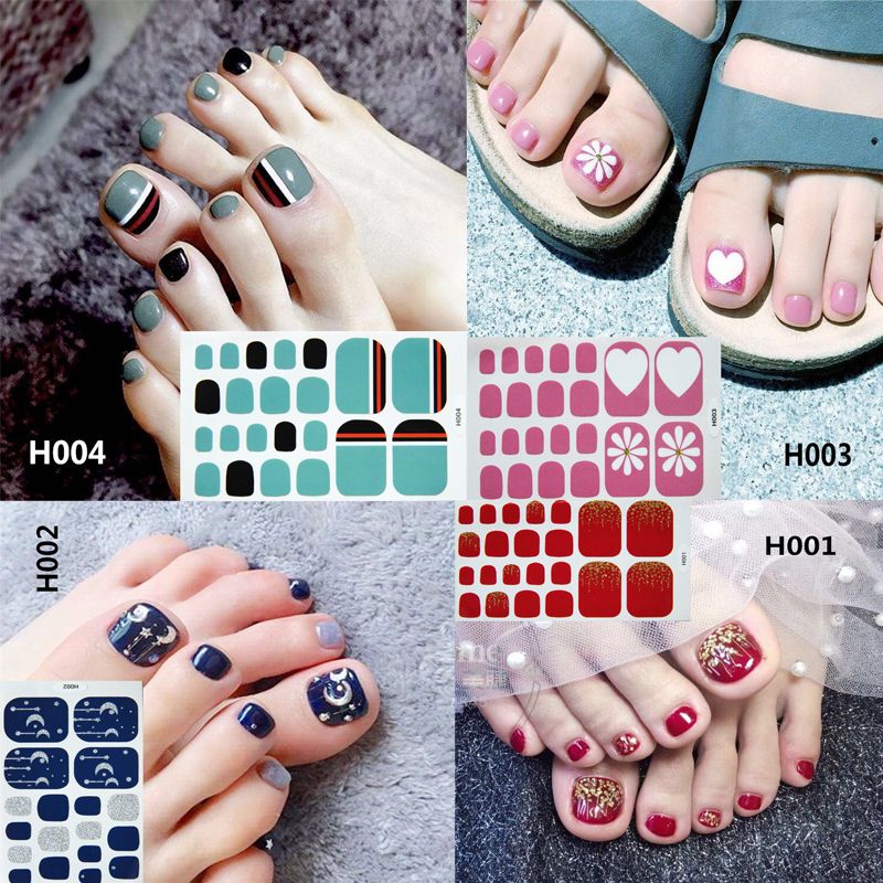 toe nail design stickers