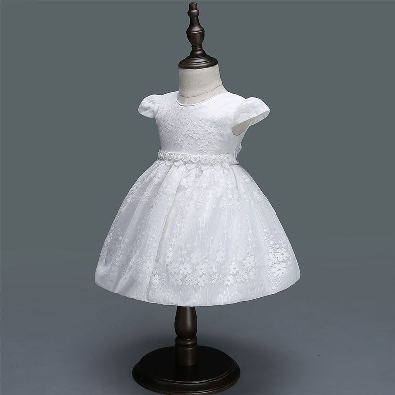 newborn white christening dress