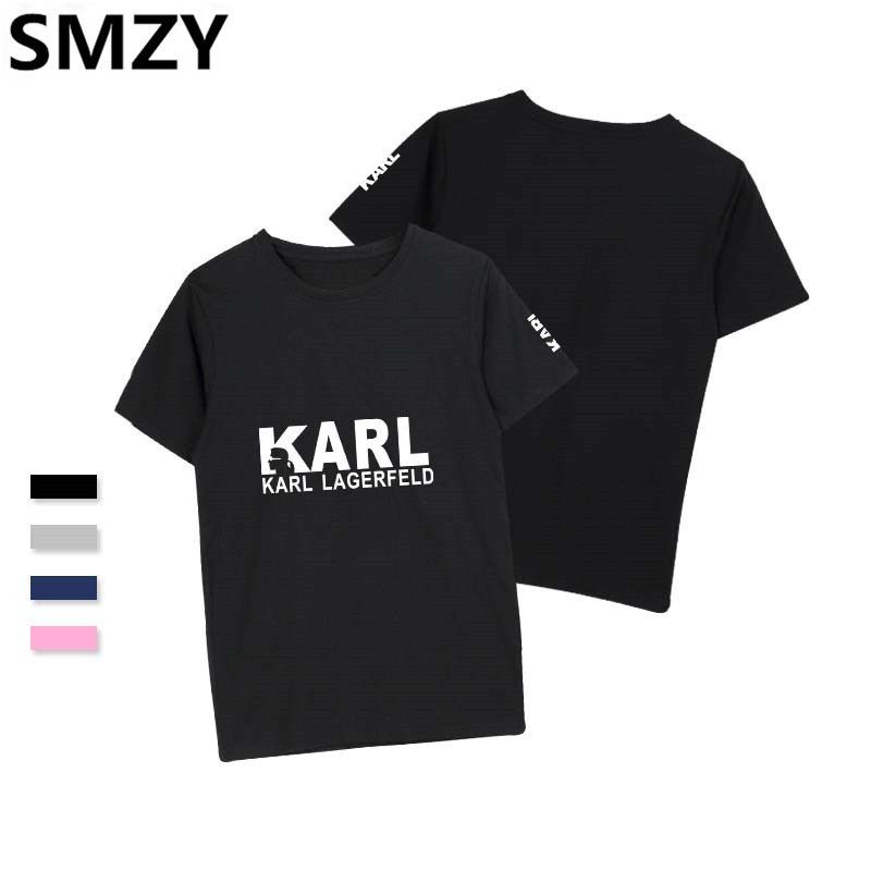 Compre Smzy Karl Camisetas Camisas Dos Homens Casual Tag Free Tshirt Homens Moda Engracado Impressao Camisetas Camisas Dos Homens T Camisa Macia Femme 39 S C19041702 Barato Entrega Rapida E Qualidade