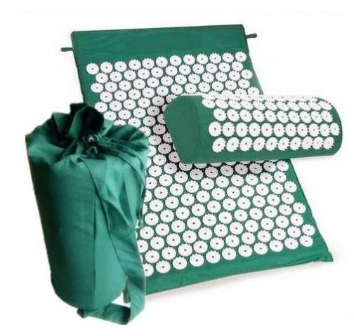 Acupressure Mat Head Neck Back Foot Massage Cushion With Pillow