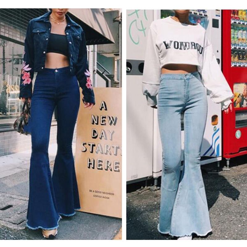 high waisted vintage flare jeans