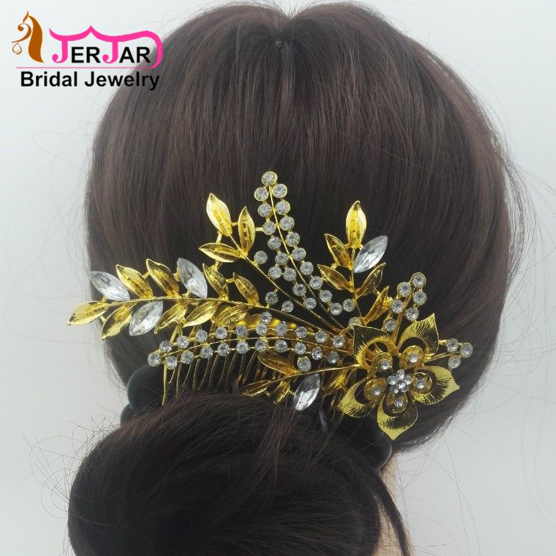 Damen Metall Haarkamm Haarschmuck Braut Hochzeit Kopfschmuck Seite Kamm Haar