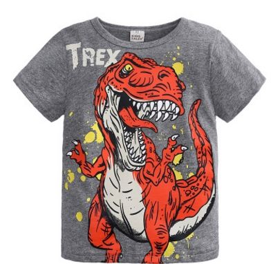 # 1 dinosaurus gedrukte jongen t-shirts