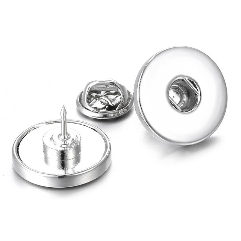 18mm Snap Botones Broche de metal jengibre encanto joyería de Unisex Snap Button