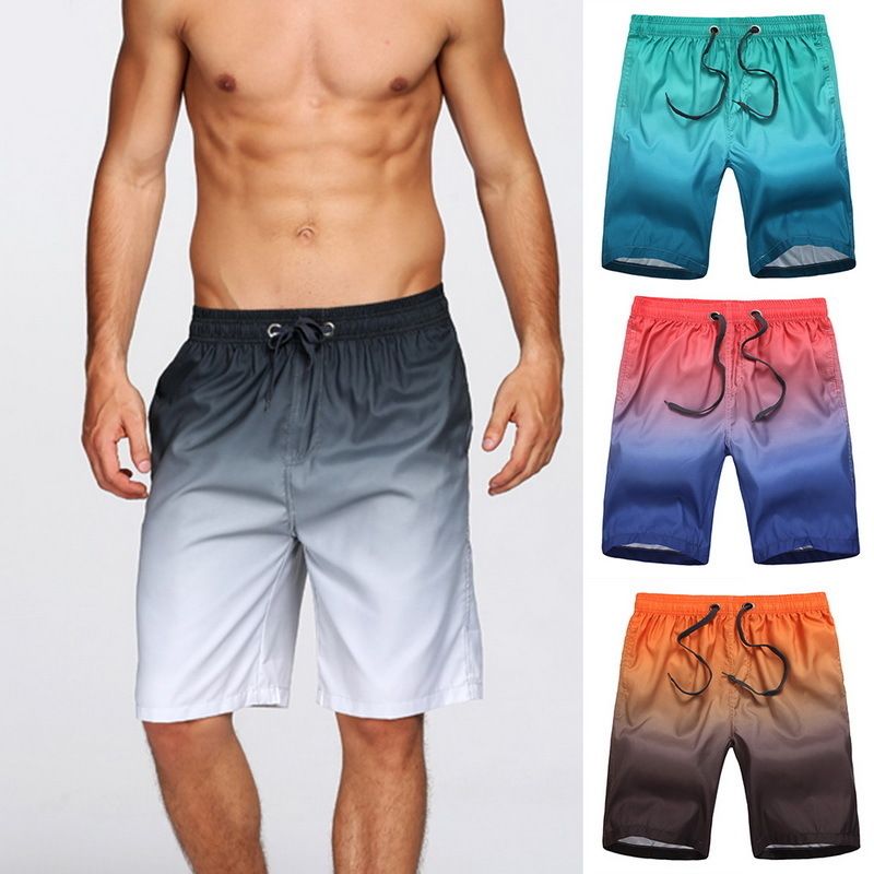fat man in swimming shorts