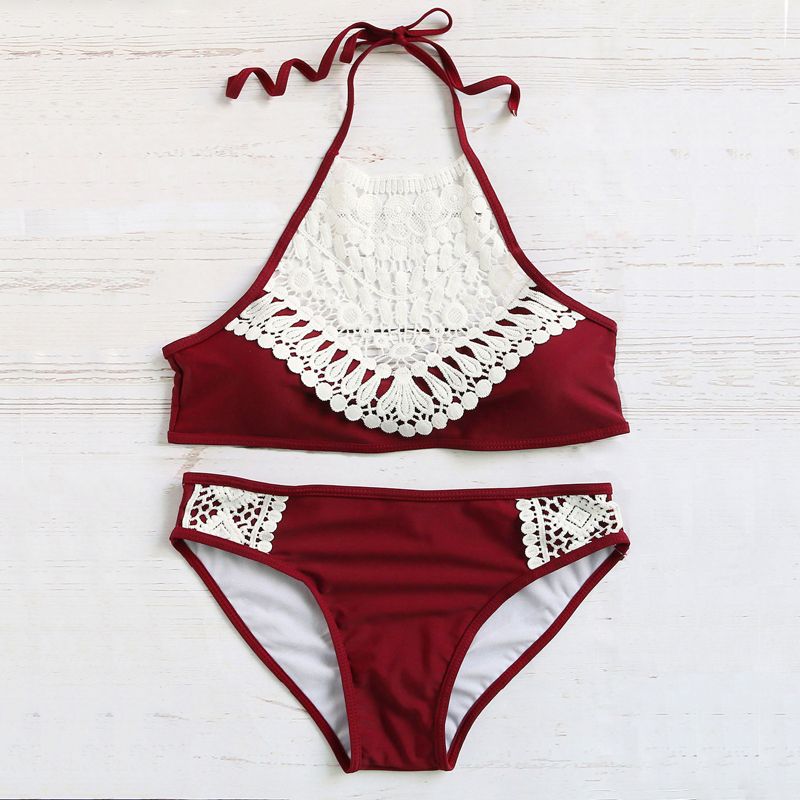 womens red bikini set