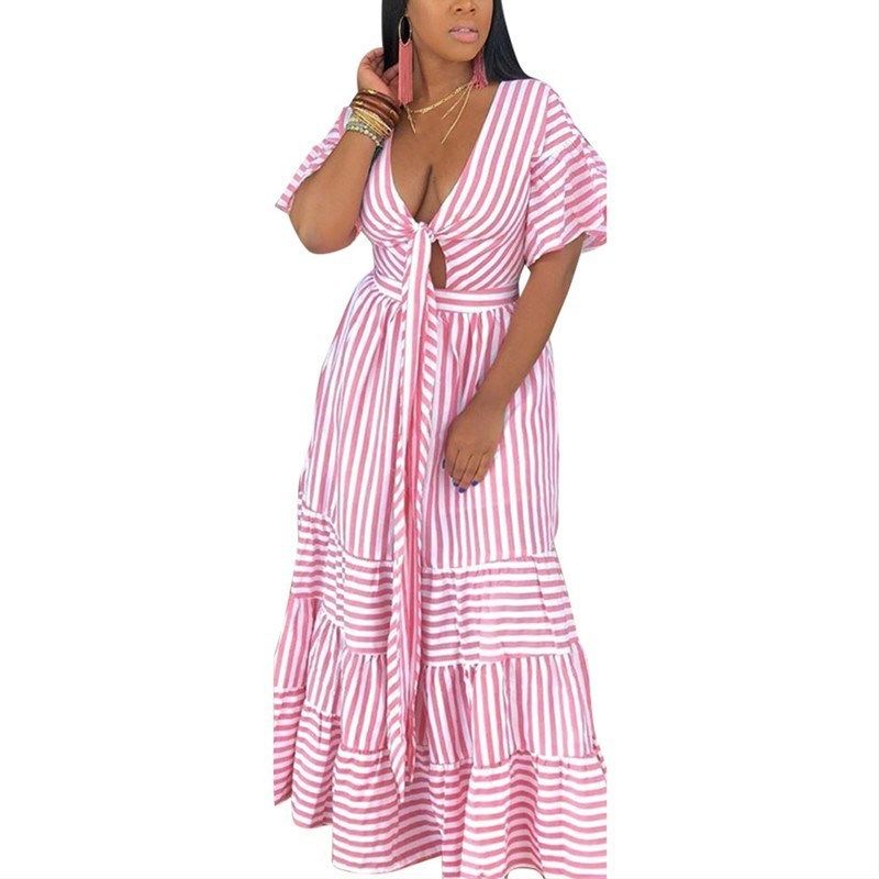 boho striped dress