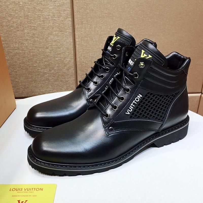 Luxury Brand Louis Vuitton Lv Mens Shoes Fashion Boots Oberkampf