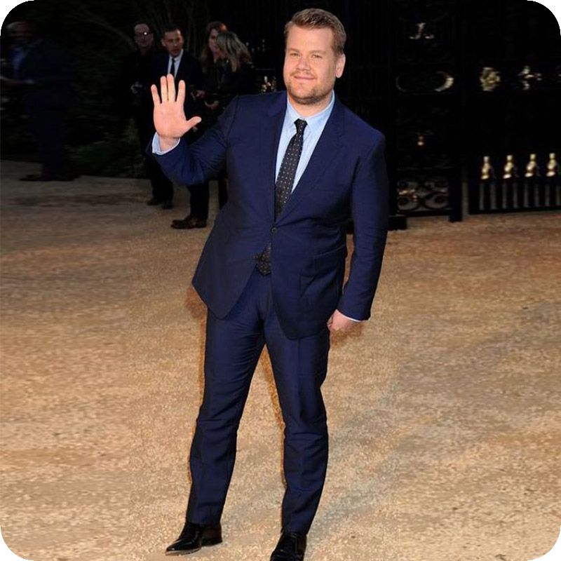 Mens Suits Royal Blue Notched Lapel Men 