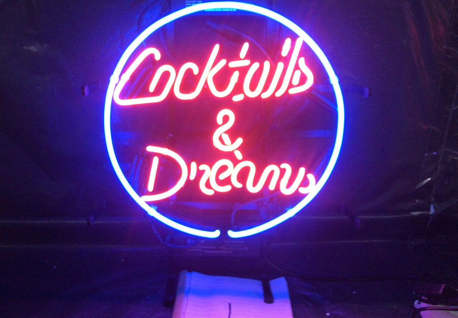 Cocktails & Dreams Bar Beer Wine Bar Dual Color Led Neon Sign st6-i2079 Cocktails & Dreams Bar Beer Wine Bar Dual Color Led Neon Sign st6-i2079