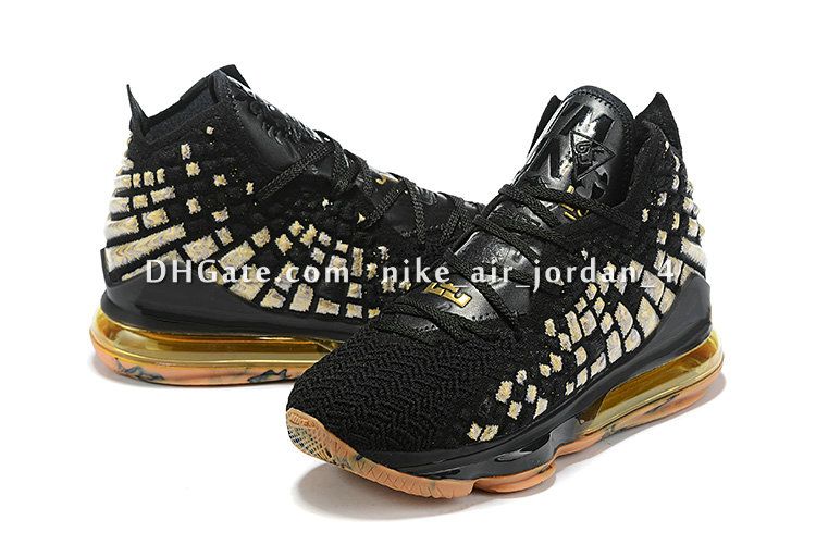 Compra Mens Baratos Lo Que Los Lebron 17 Zapatos De Baloncesto Campeonato  MVP En Arena Oreo Negro Púrpura Del Oro LeBrons James Xvii Zapatillas De  Deporte De Las Botas Con La Caja