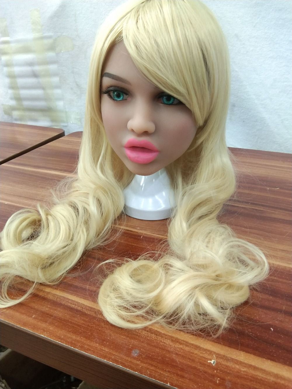 big doll heads with hair