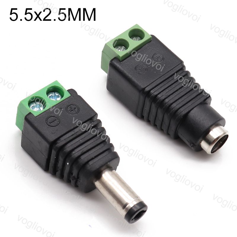 lot of 2.1mmx5.5mm DC Power Male Jack Connector 50x