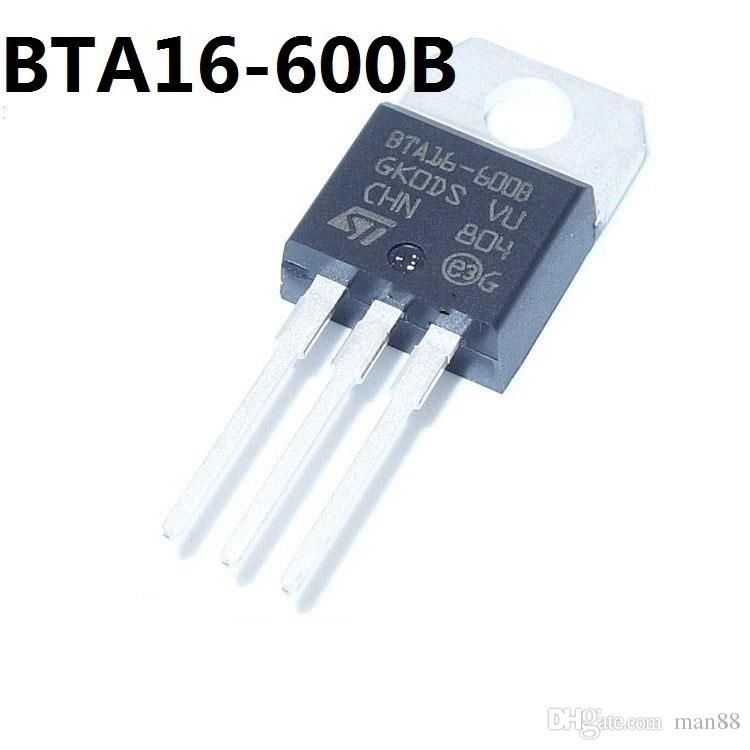 600 V TO-220 Triode Ma htHV 10 stücke BTA16-600B 16A
