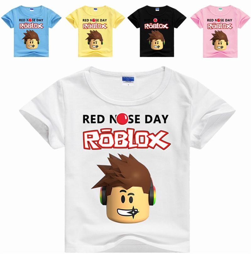 2019 kids boys girls roblox red nose day t shirt short sleeve children tops tees cartoon summer clothes from kids_show 4 84 dhgate com roblox shirt