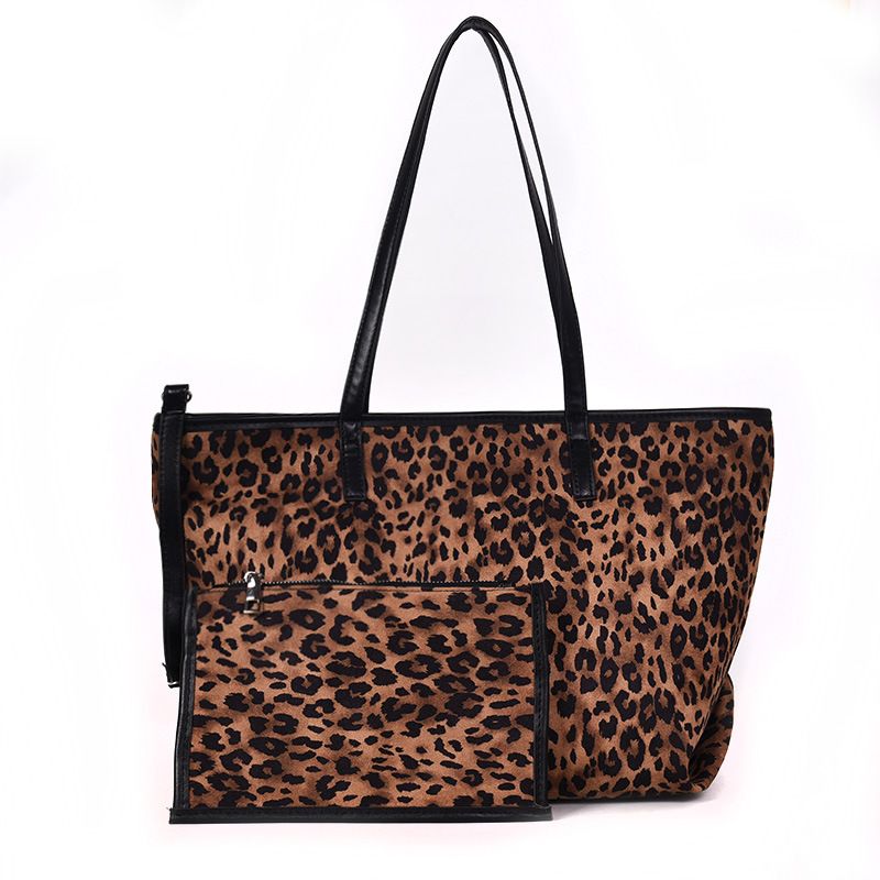 large leopard print tote bag