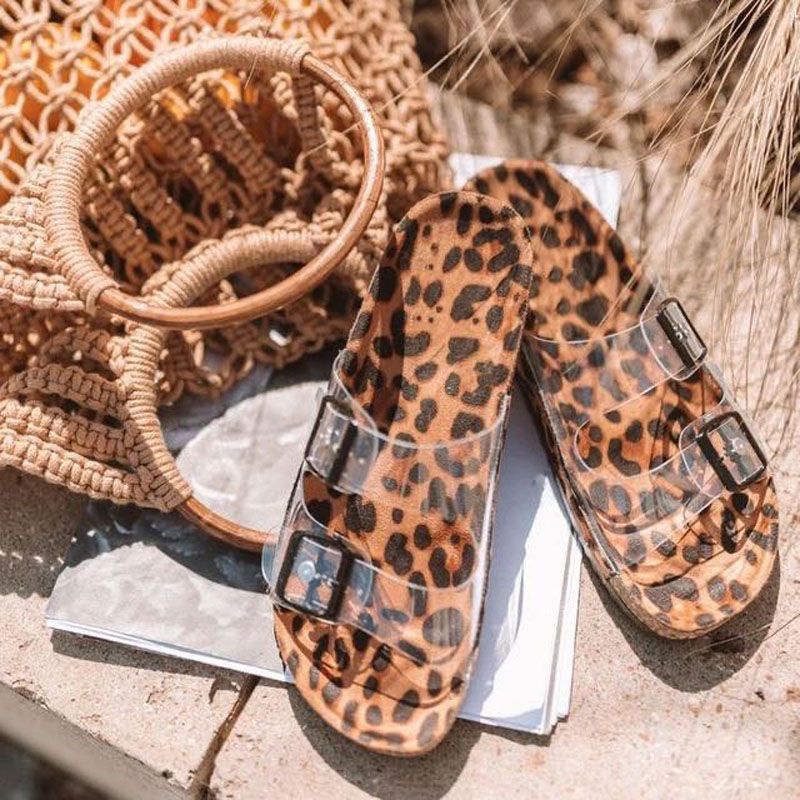 womens leopard print slip on shoes