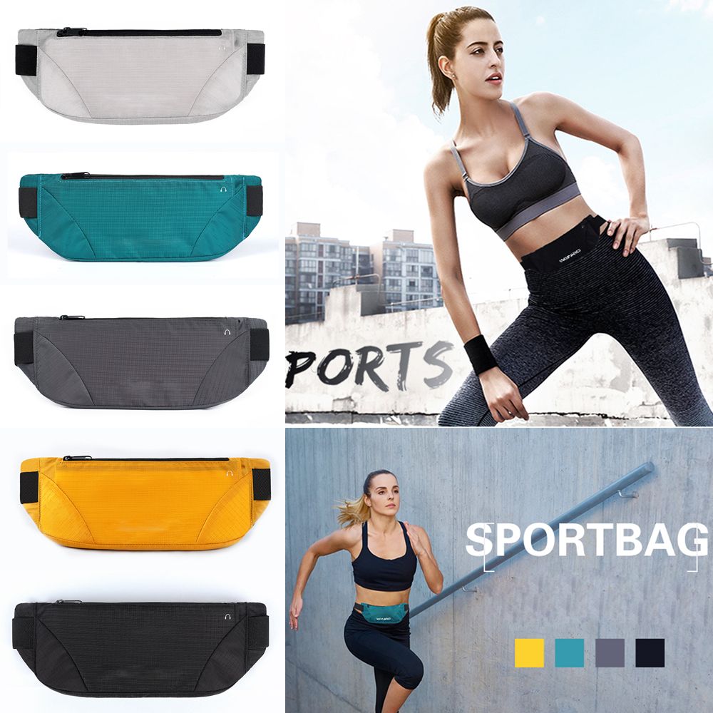Gym Fitness Sport Runner Waist Bum Bag Running Jogging Belt Pouch Zip Fanny Pack 
