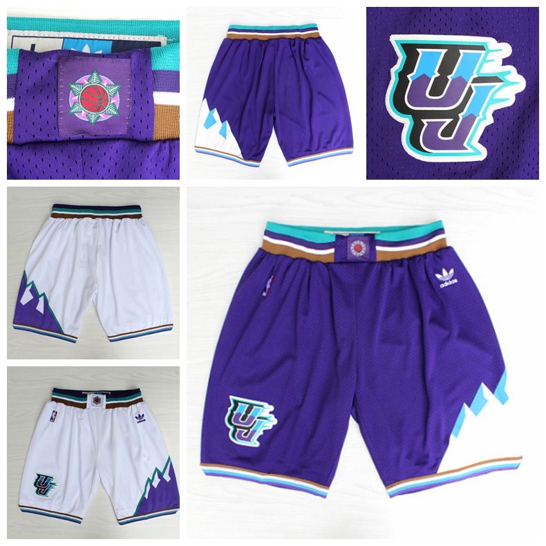 utah jazz vintage shorts