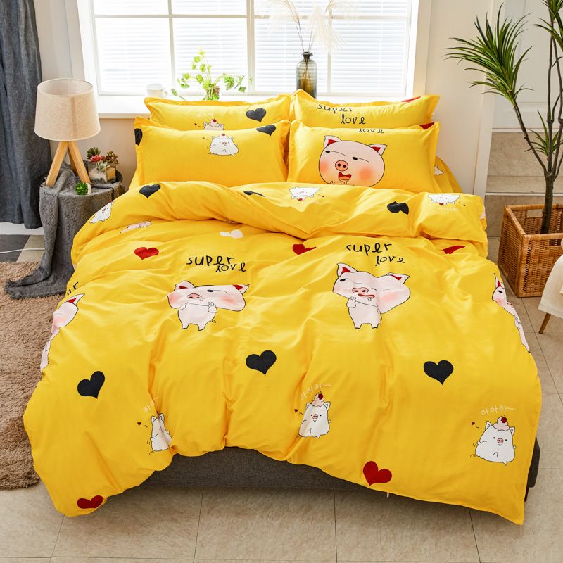 Best Wensd Super Love Pig Duvet Cover Bed Linen For Children