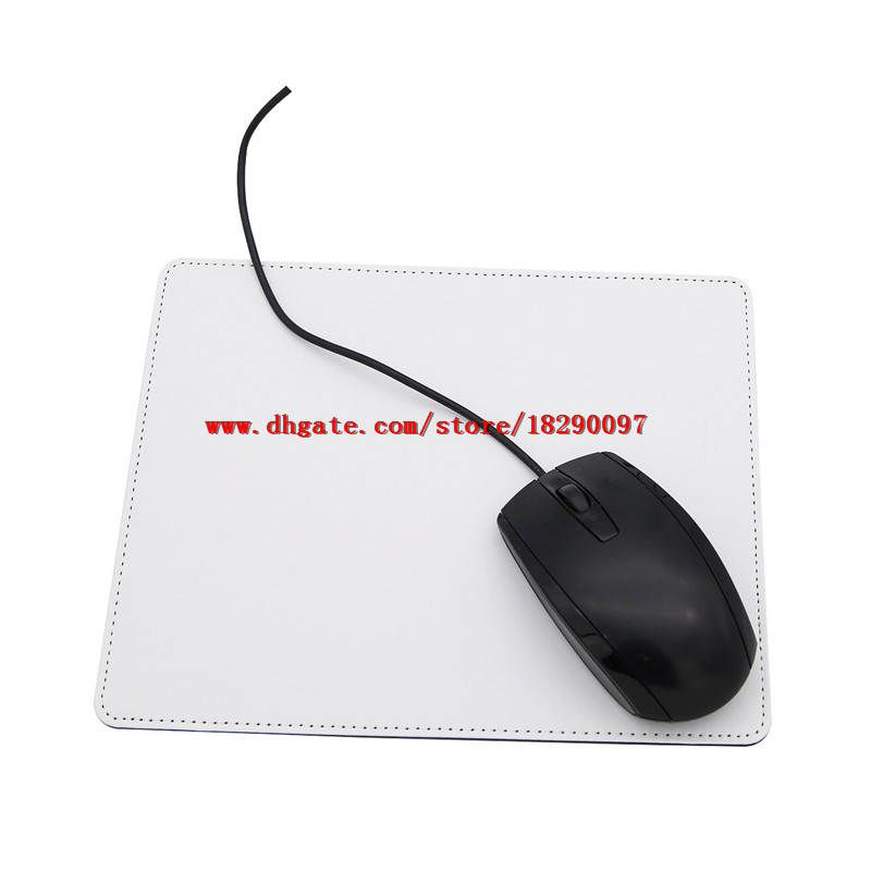 New Sublimation Blank Leather Mouse Pads Hot Transfer Diy Blank