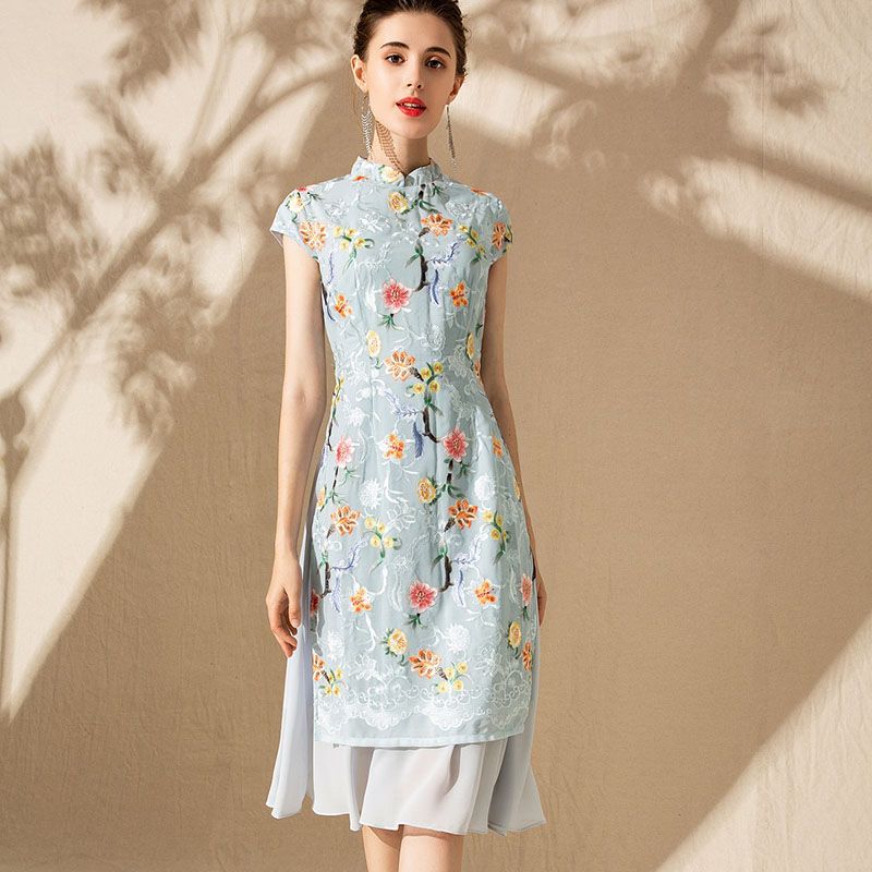 chinese style cocktail dress