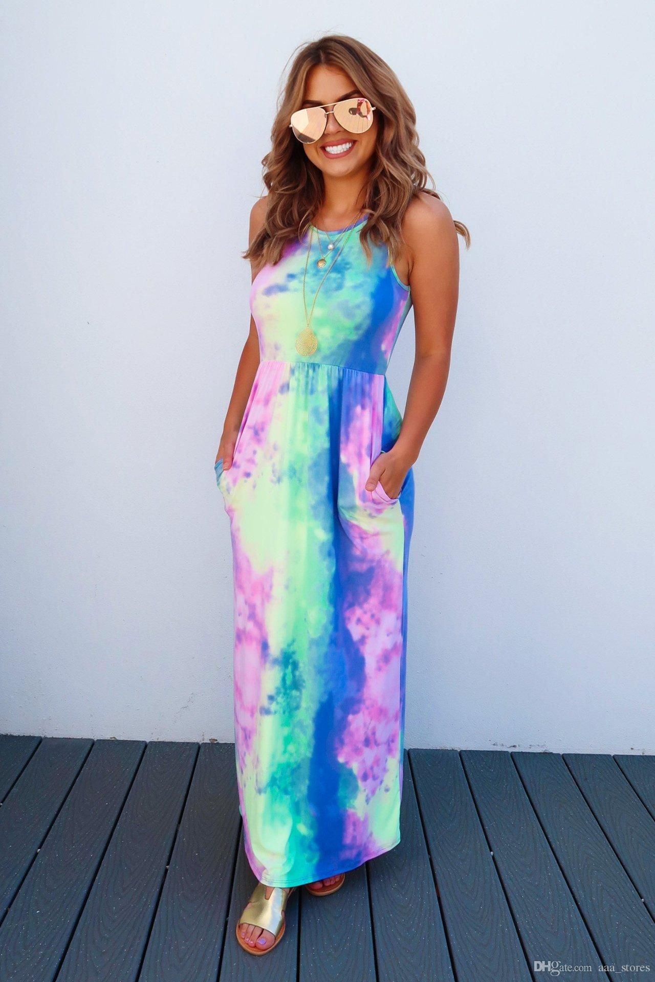 plus size tie dye dress