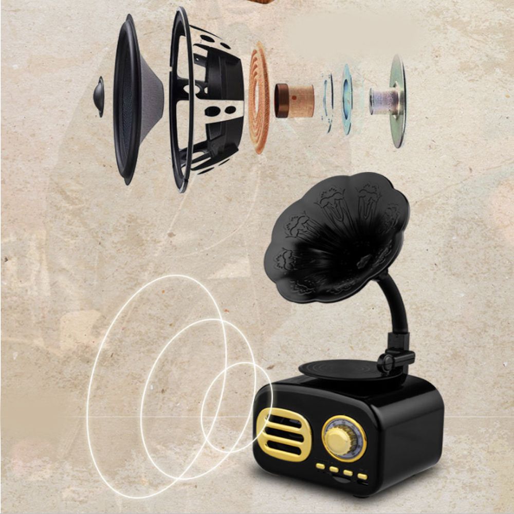 Wholesale Portable Speakers At $24.13, Get FT 05 Retro Wood Gramophone Music Box Mini Portable Wireless Bluetooth Speaker FM Radio Support FT Cards Long Standby Speakers From Szmp4 Online Store | DHgate.Com