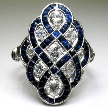 925 Anillo De Plata Esterlina Diseño De Joyas Diseño De Azul 925 Anillo De Plata Esterlina Diseño De Joyas Diseño De Azul