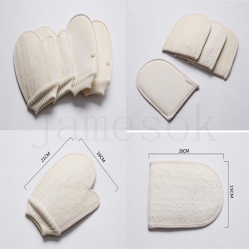 Loofah Sponge Bath Gloves Scrubbing Exfoliating Gloves Hammam Scrub