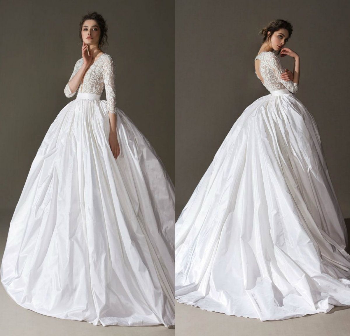 Discount 2020 Ersa Atelier Bohemian Wedding Dresses Appliqued Lace