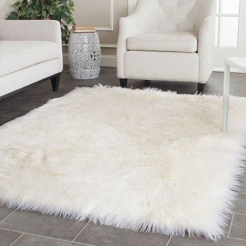 Faux Fur Sheepskin Rug Fluffy Mat Pad Room Sofa Bed Shaggy Floor Carpet  W ♡ ℭ 