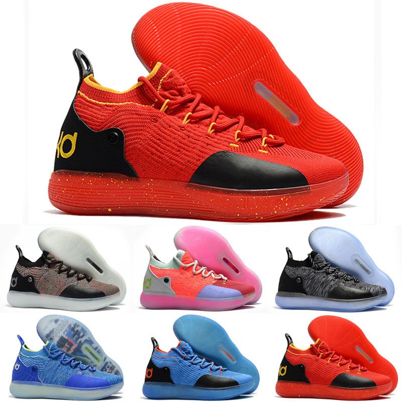 2020 KD 11 zapatillas de baloncesto la venta Oreo negros de Pascua amarillo