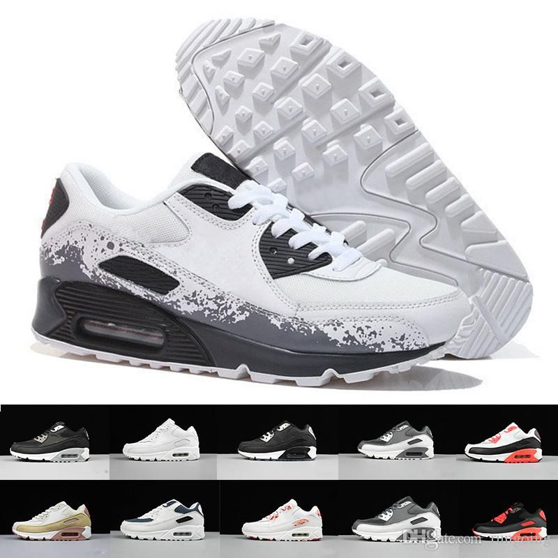 air max 90 preto branco e vermelho