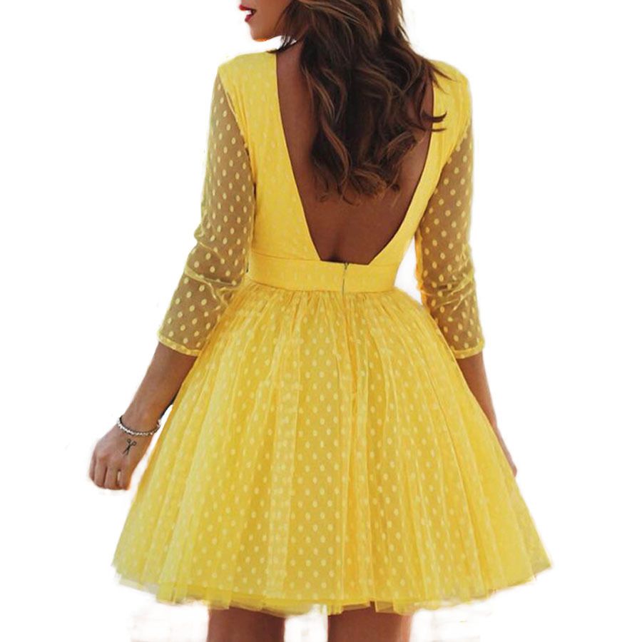 yellow spring dresses