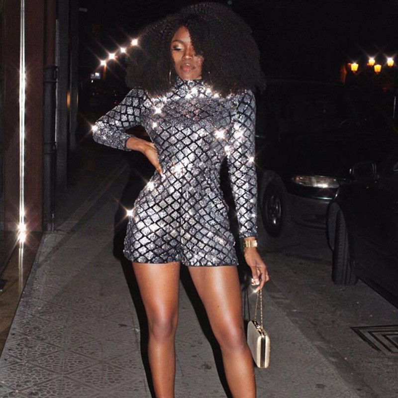 sheer sparkly jumpsuit