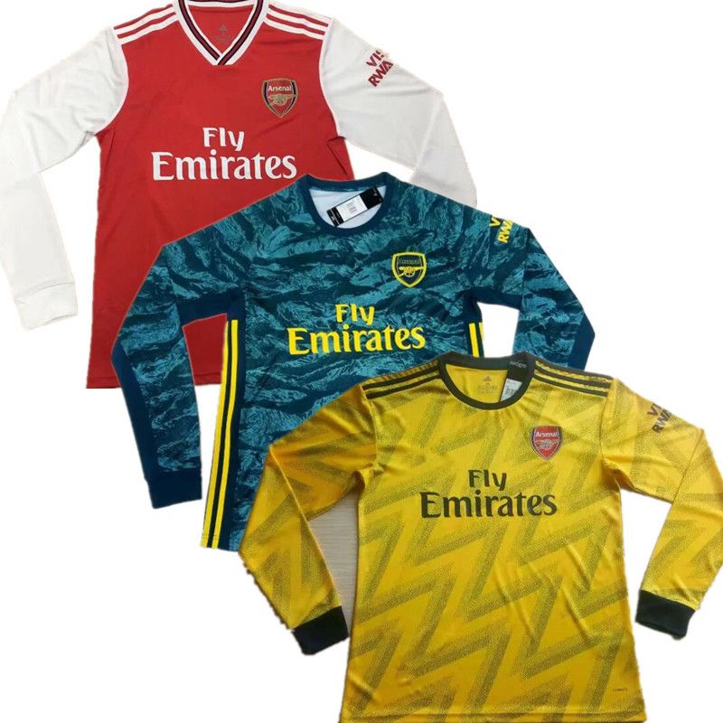 red long sleeve football shirt