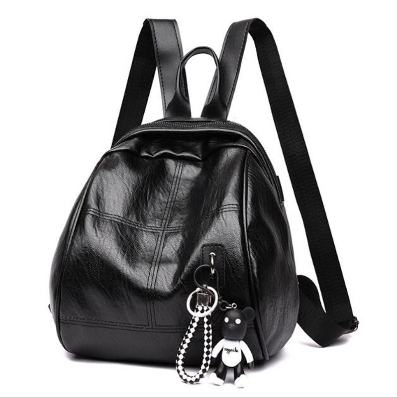 Fashion Shoulder Bag Rucksack Pu Leather Women Girls Backpack M004 Black Cq12n9jd6yr Girl Backpacks Shoulder Bag Fashion Womens Backpack