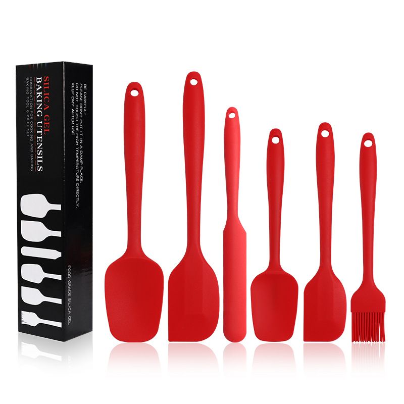Discount Non Stick Rubber Spatula Set Silicone Pastry Spatula Set Heat Resistant Spatula Kitchen