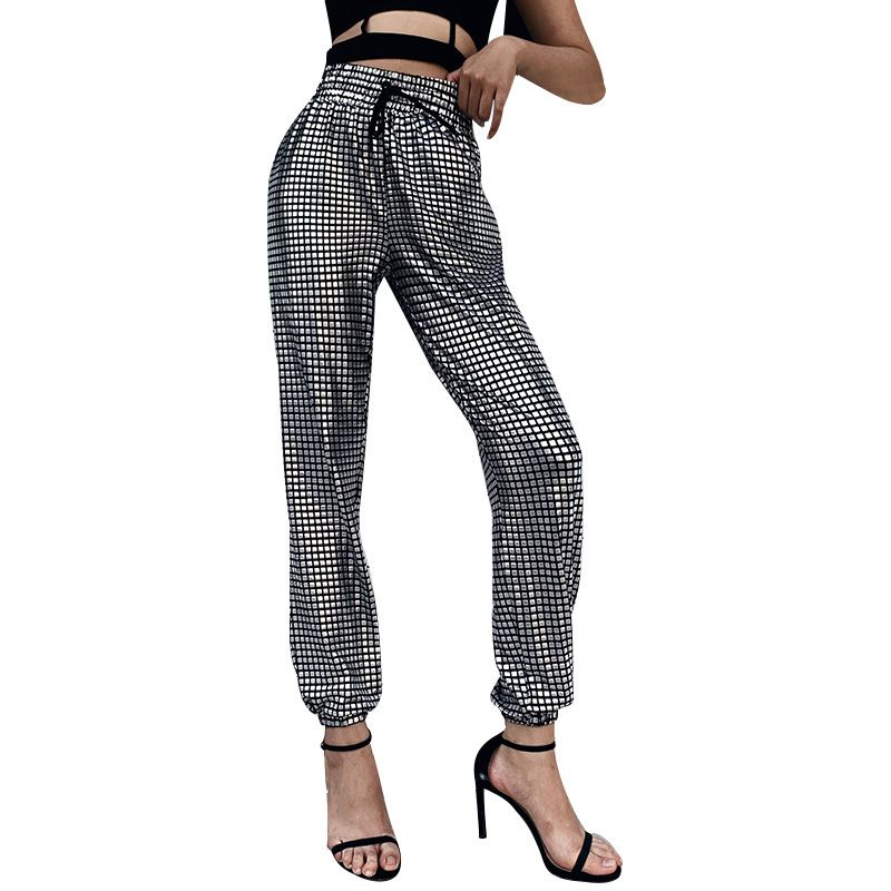 plaid jogger pants womens